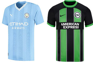 Man City v Brighton 2023-24 Shirts