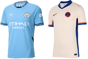 Man City v Chelsea 2024-25 Kits