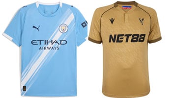 Man City v Crystal Palace 2025-26 Kits