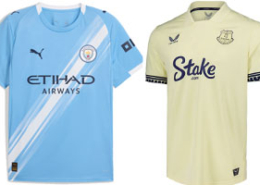 Man City v Everton 2025-26 Kits
