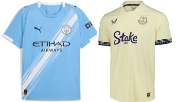 Man City v Everton 2025-26 Kits