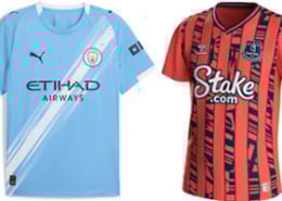 Man City v Everton 2025-26 Kits