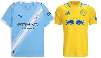 Man City v Leeds 2025-26 Kits