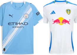 Man City v Leeds 2025-26 Kits