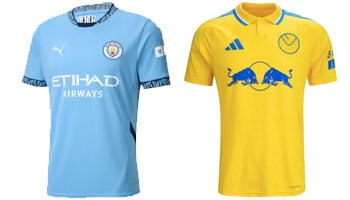 Man City v Leeds 2025-26 Kits