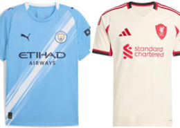 Man City v Liverpool 2025-26 Kits