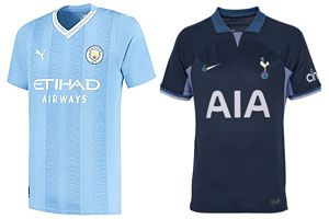 Man City v Spurs 2023-24 Shirts