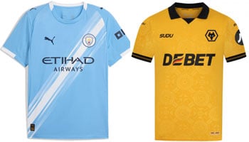 Man City v Wolves 2025-26 Kits