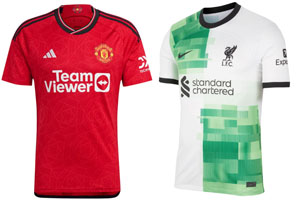 Man United v Liverpool 2023-24 Shirts