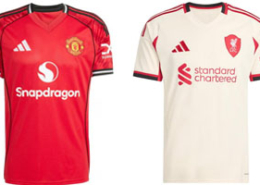 Manchester United v Liverpool 2025-26 Kits