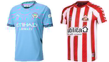 Man City v Sunderland 2025-26 Kits