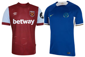 West Ham v Chelsea 2023-24 Shirts