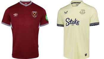 West Ham v Everton 2025-26 Kits