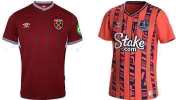 West Ham v Everton 2025-26 Kits