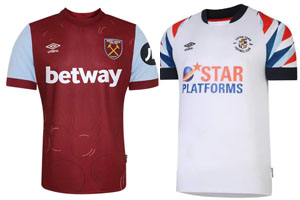 West Ham v Luton 2023-24 Shirts