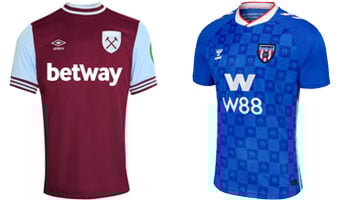 West Ham v Sunderland 2025-26 Kits