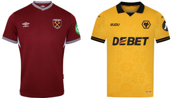 West Ham v Wolves 2025-26 Kits