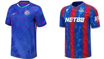 Chelsea v Crystal Palace 2025-26 Kits