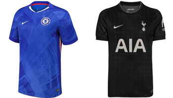Chelsea v Spurs 2025-26 Kits