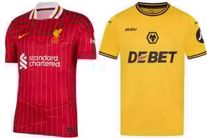 Liverpool v Wolves 2024-25 Kits