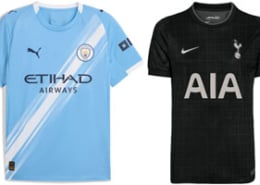 Man City v Spurs 2025-26 Kits