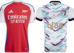 Arsenal v Bournemouth 2024-25 Kits