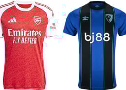 Arsenal v Bournemouth 2025-26 Kits