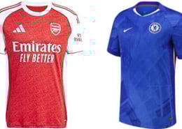 Arsenal v Chelsea 2025-26 Kits