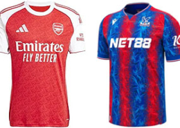 Arsenal v Crystal Palace 2025-26 Kits