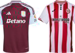 Aston Villa v Brentford 2025-26 Kits