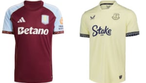Aston Villa v Everton 2025-26 Kits