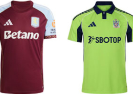 Aston Villa v Fulham 2025-26 Kits