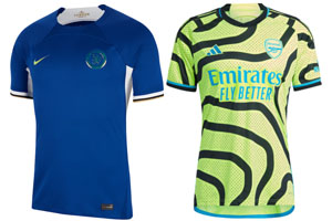 Chelsea v Arsenal 2023-24 Shirts