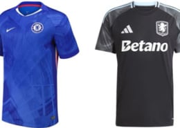 Chelsea v Aston Villa 2025-26 Kits