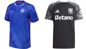 Chelsea v Aston Villa 2025-26 Kits