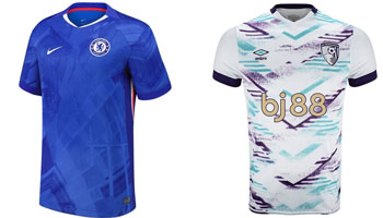 Chelsea v Bournemouth 2025-26 Kits
