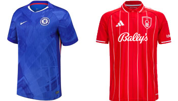 Chelsea v Nottingham Forest 2025-26 Kits
