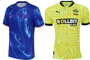 Chelsea v Southampton 2024-25 Kits