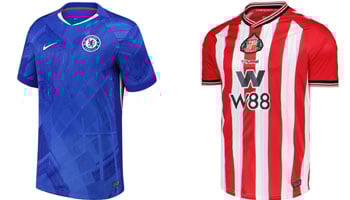Chelsea v Sunderland 2025-26 Kits
