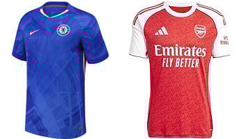 Chelsea vs Arsenal 2025-26 Kits