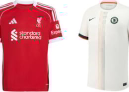 Liverpool v Chelsea 2025-26 Kits