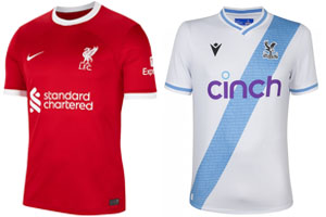 Liverpool v Crystal Palace 2023-24 Shirts