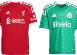Liverpool v Newcastle United 2025-26 Kits