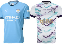 Man City v Bournemouth 2024-25 Kits