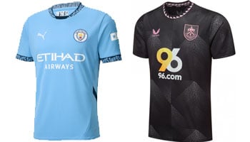 Man City v Burnley 2025-26 Kits