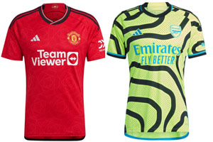 Man United v Arsenal 2023-24 Shirts