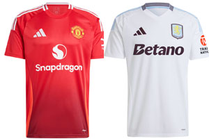 Man United v Aston Villa 2024-25 Shirts