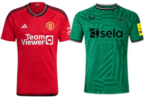 Man United v Newcastle 2023-24 Shirts