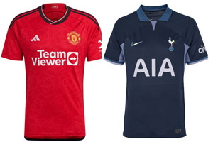 Man United v Spurs 2023-24 Shirts