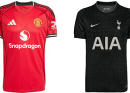 Man United v Spurs 2025-26 Kits